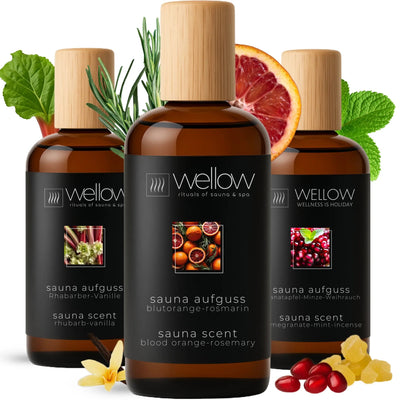 3er Sauna Aufguss Set - Fruchtig & Mystisch