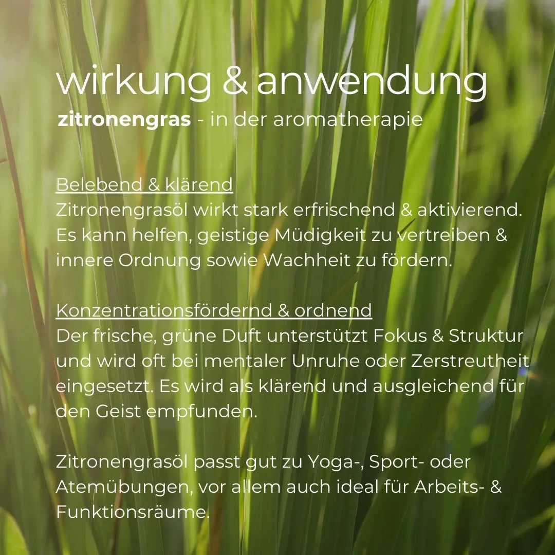 Ätherisches Öl Zitronengras - 100ml - Wellow Sauna