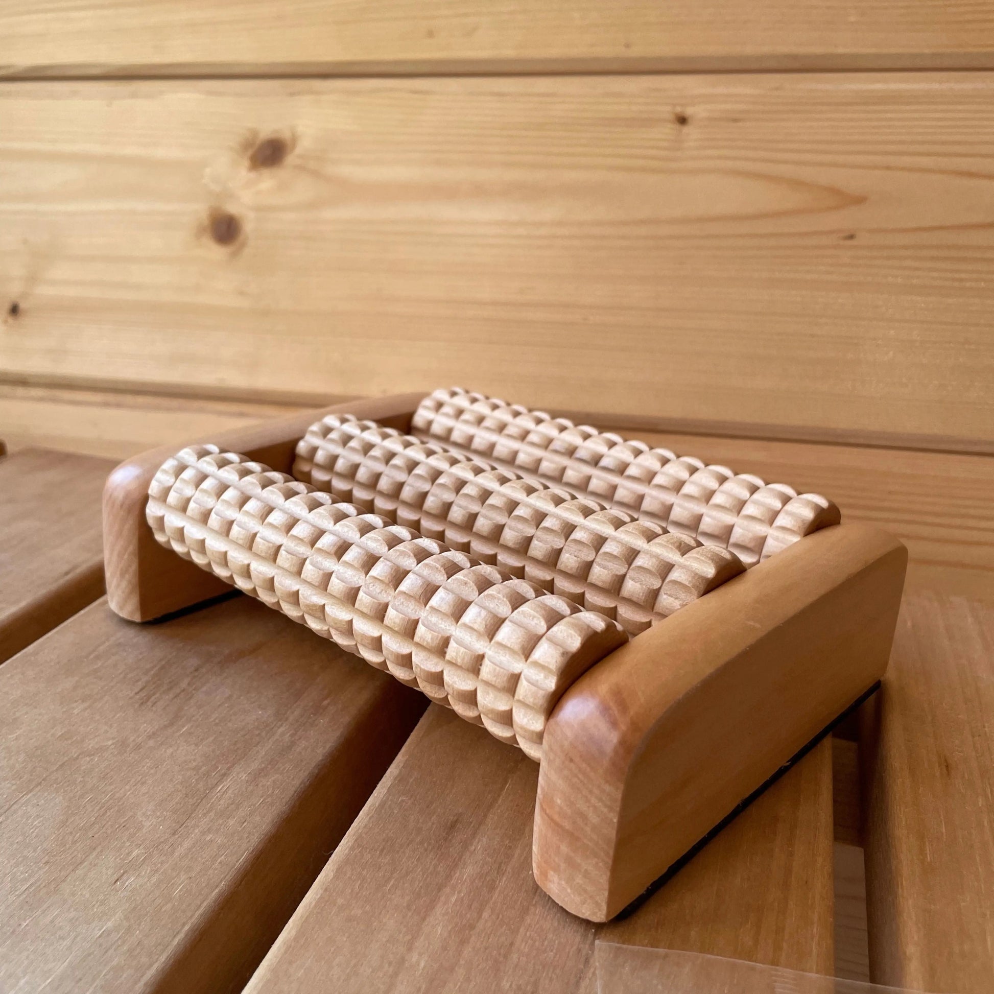 Fußmassageroller - 3 Rollen - Wellow Sauna