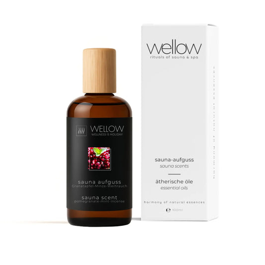 Sauna-Aufguss Granatapfel-Minze-Weihrauch 100ml - Wellow Sauna