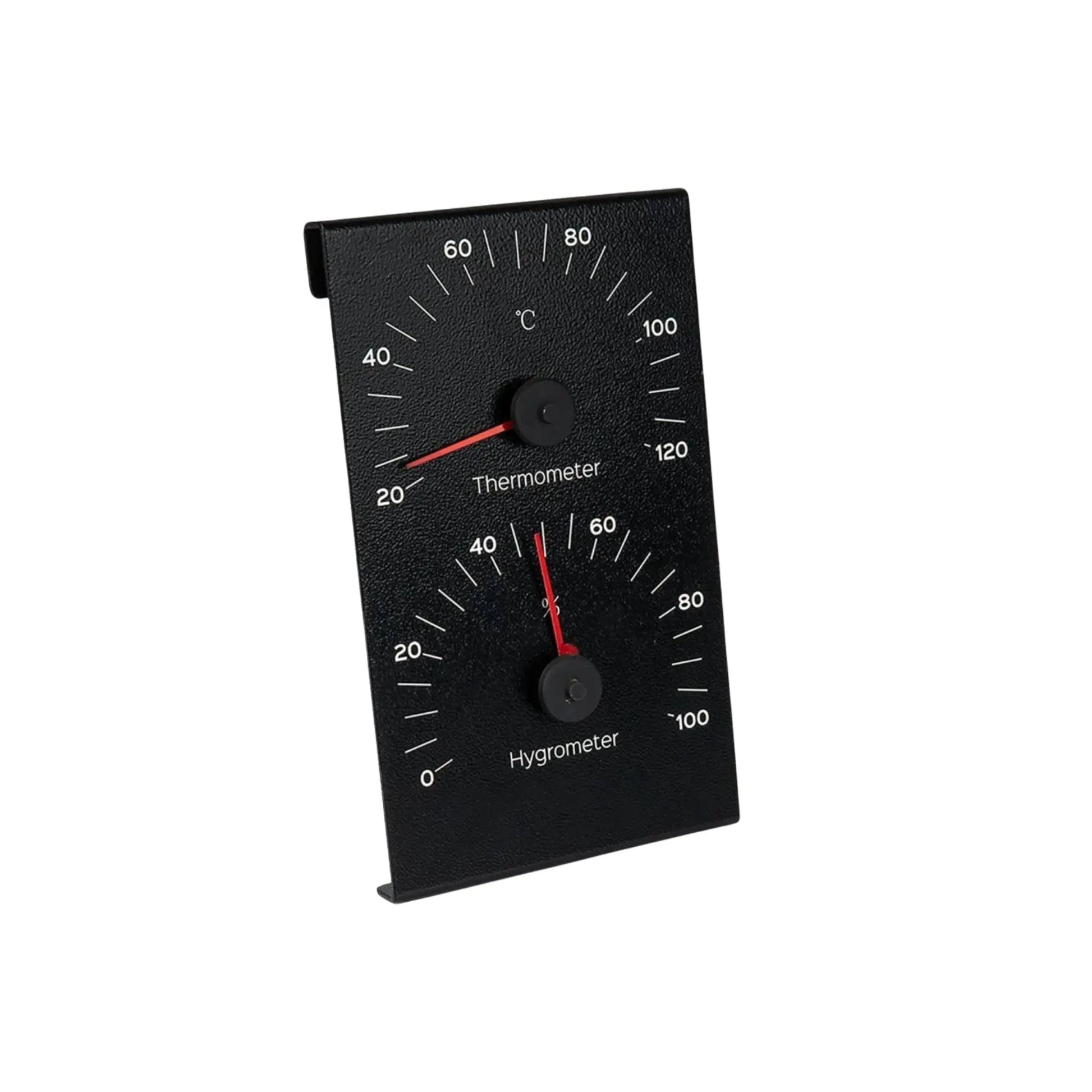 Sauna-Thermo-Hygrometer aus schwarzem Aluminium - Wellow Sauna